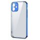 Joyroom New Beauty Series Ultra Thin Clear Metallic Frame Case für iPhone 12 Pro Max Dunkelblau (JR-BP744)