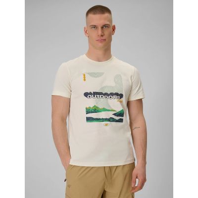 Herren-T-Shirt mit Aufdruck, regulär, Größe 4F 4FRAW25TTSHM3378-11S