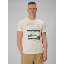 Herren-T-Shirt mit Aufdruck, regulär, Größe 4F 4FRAW25TTSHM3378-11S