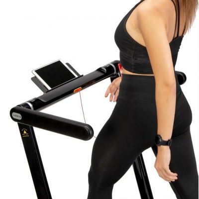 7. HMS LOOP12 MULTI Elektrisches Laufband mit Schreibtisch 1-12 km/h, Schwarz