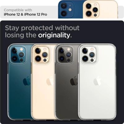 15. Spigen Ultra Hybrid-Hülle für iPhone 12 / iPhone 12 Pro – transparent