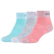Skechers 3PPK Wm Mesh Ventilation Quarter Socken SK42022-3060 Mehrfarbig 31-34