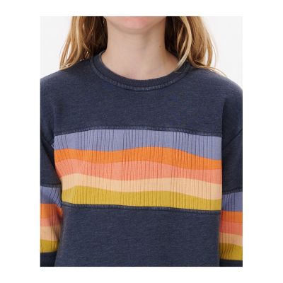 5. RIP CURL Melting Waves Crew Sweatshirt - Mädchen Marineblau