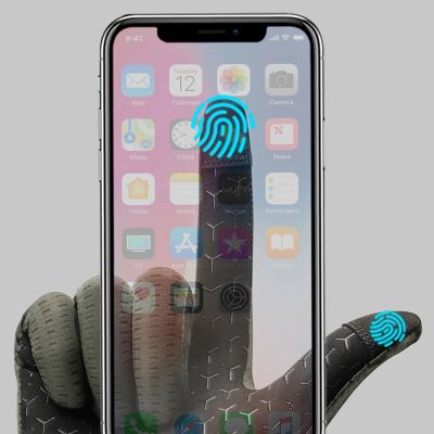 6. Rockbros Atmungsaktive Vollfinger-Fahrradhandschuhe, Größe: XXL - Grün