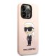 4. Karl Lagerfeld KLHCP14LSNIKBCP iPhone 14 Pro 6.1" Hardcase pink/pink Silikon Ikonik
