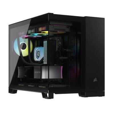 14. Corsair 2500X RGB ICUELINK SCHWARZES Gehäuse