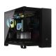 14. Corsair 2500X RGB ICUELINK SCHWARZES Gehäuse