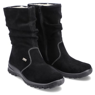 27. RIEKER W RKR130 isolierte Lederstiefeletten