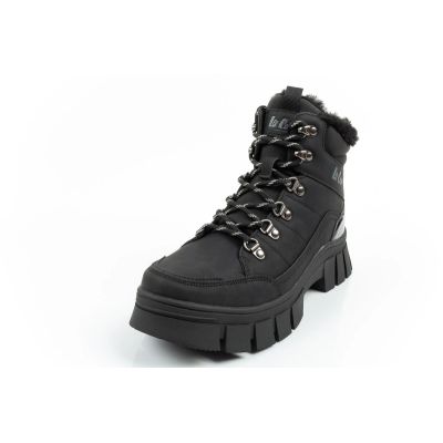3. Lee Cooper Damen Winter Wandersportschuhe, isoliert, schwarz, hoch