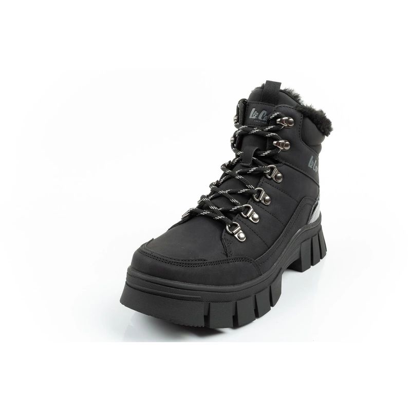 3. Lee Cooper Damen Winter Wandersportschuhe, isoliert, schwarz, hoch