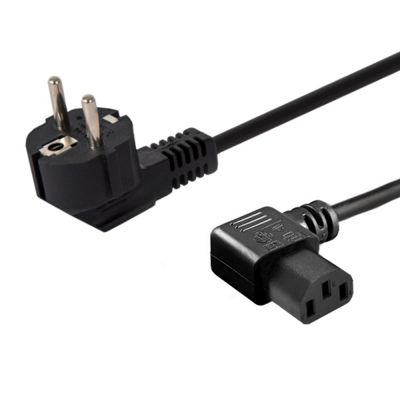 SAVIO CL-115 Kabel (C13 / IEC C13 / IEC 320 C13 M - Schuko M; 1,2 m; schwarz)