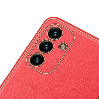 6. Dux Ducis Yolo elegante Hülle aus ökologischem Leder für Samsung Galaxy A13 5G rot