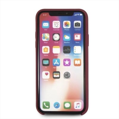 4. Mercedes Silicone Line iPhone X/XS Hülle - Rot