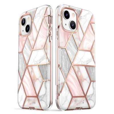 6. Supcase Cosmo Hülle für iPhone 14 Plus – rosa Marmor