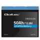 4. Qoltec LiFePO4 Lithium-Eisenphosphat-Akku | 12,8 V | 50 Ah | 640 Wh | BMS