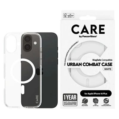 CARE by PanzerGlass Flagship Case iPhone 16 Plus 6,7" weiß/weiß MagSafe 1339