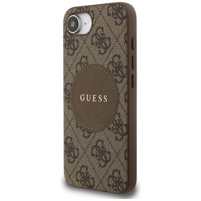 2. Guess 4G Circle Classic Logo MagSafe iPhone 16e Hülle - Braun