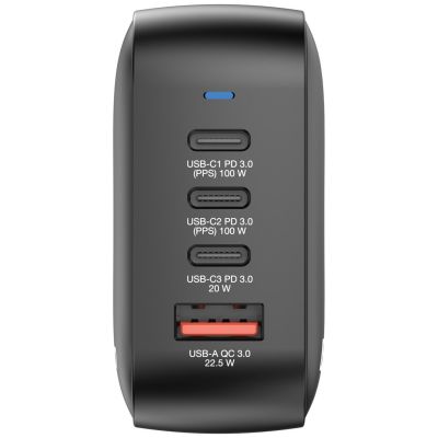 3. Verbatim Mini-GaN-Ladegerät 100W 3xUSB-C PD, 1xUSB-A QC 3.0