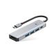 2. Tech-Protect HB01 HUB Adapter 5in1 USB-C + USB3.0 + HDMI 4K 60Hz + PD100W - grau