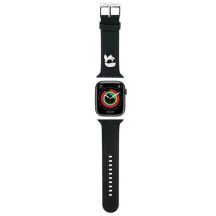 Karl Lagerfeld 3D Rubber Karl Head Strap für Apple Watch 42/44/45/49 mm – Schwarz