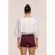 4. CASALL Damen Crop-Top aus schwerer Baumwolle, Weiß