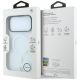 8. BMW Logo-Schutzhülle mit mattiertem IML- und Metalllogo (MagSafe) für iPhone 18 Pro Max / 17 Pro Max – Transparent