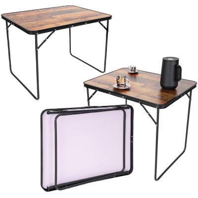 8. Klappbarer Campingtisch 80 x 60 x 70 cm, Holz
