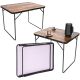 8. Klappbarer Campingtisch 80 x 60 x 70 cm, Holz