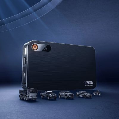 10. Starthilfe-Powerbank für ein Auto 1200A Baseus Super Energy Pro+ - schwarz