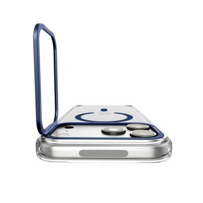5. Spigen Ultra Hybrid Optik S MagSafe Hülle für iPhone 18 Pro Max / 17 Pro Max – Transparentes Marineblau