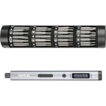 Schraubendreher-Set mit Bits 3,7 V, 61-teilig, YT-25769 YATO