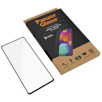 6. PanzerGlass E2E Regular gehärtetes Glas für Samsung Galaxy M53 – mit schwarzem Rahmen