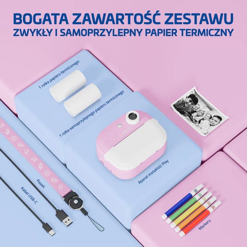 6. LAMAX InstaKid2 Play Kinderkamera, Pink