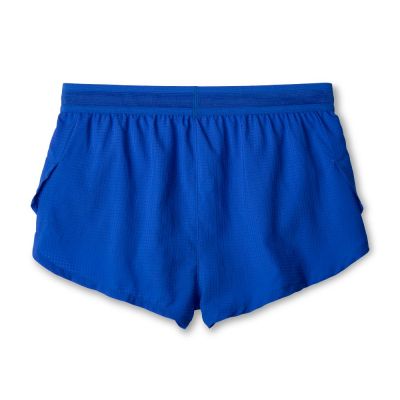 2. Elite 2" Split Short Laufshorts für Damen, Blau