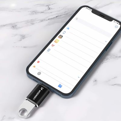 9. Wozinsky WALA-01 Lightning auf USB-A OTG Adapter - Schwarz