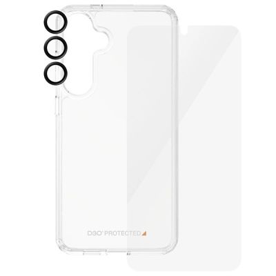 3. PanzerGlass Bundle 3in1 transparente Hülle + Folie + Kameraschutz für Samsung Galaxy S24