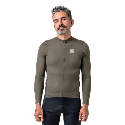 4. Rockbros 15220003002 ROAD TO SKY Herren-Radtrikot mit langen Ärmeln, Größe S – Grün
