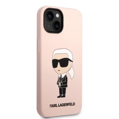 4. Karl Lagerfeld KLHMP14MSNIKBCP iPhone 14 Plus 6.7" Hardcase pink/pink Silikon Ikonik Magsafe
