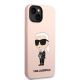 4. Karl Lagerfeld KLHMP14MSNIKBCP iPhone 14 Plus 6.7" Hardcase pink/pink Silikon Ikonik Magsafe