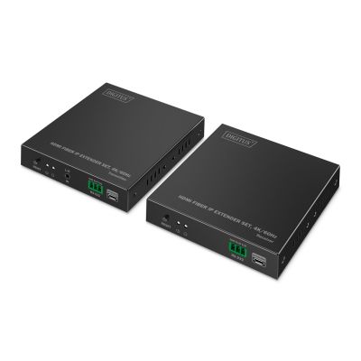 5. HDMI-Glasfaser-Extender 4K/60Hz über IP 1G oder bis zu 40 km/300 m, HDMI-Loop-Out, IR-Steuerung – Kit