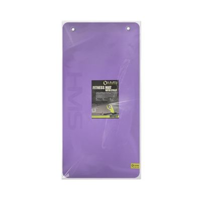 4. HMS Premium MFK01 Violett-Schwarze Club-Fitnessmatte mit Löchern
