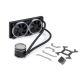 2. Bitspower Cyclops 240 All-in-One-Flüssigkeitskühler für Prozessoren, Schwarz, Silber, 1 Stück.