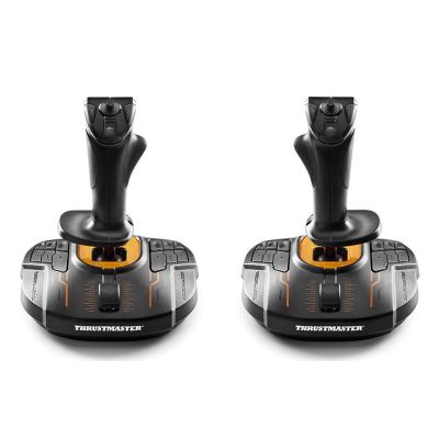 8. Thrustmaster T.16000M FCS SPACE SIM DUO Schwarz, Orange USB Joystick Analog/Digital PC