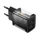 6. Baseus Compact Ladegerät 2x USB 10,5W schwarz (CCXJ010201)
