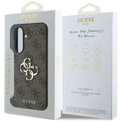 7. Guess Big 4G Logo Classic Logo Hülle für Samsung Galaxy A56 - Braun