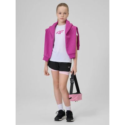 3. Schnelltrocknendes Sport-T-Shirt für Mädchen 4F 4FJRSS26TFTSF2388-10S