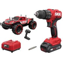 Schlagbohrmaschine + RC-Auto, 1x2Ah 18V