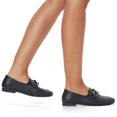 10. Bequeme Lederschuhe mit Kette Remonte W RKR645 schwarz