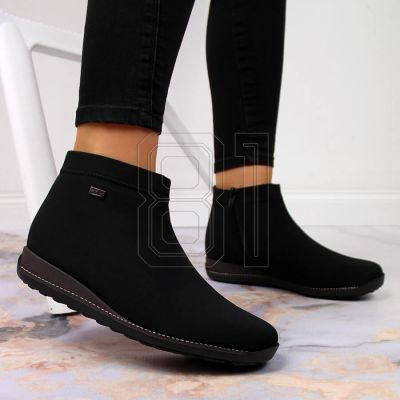 13. Isolierte schwarze Damenstiefeletten Rieker W 98251-00