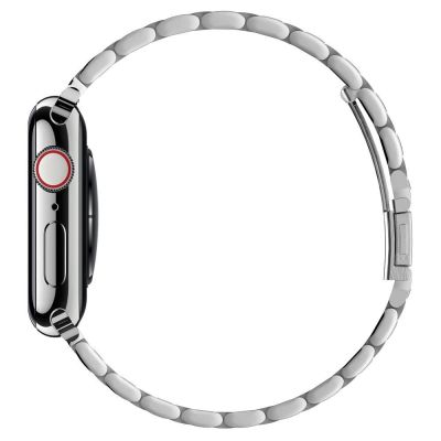 11. Spigen Modern Fit Band für Apple Watch 4/5/6/7/8/9/SE/ Ultra (42/44/45/49 mm) – Silber